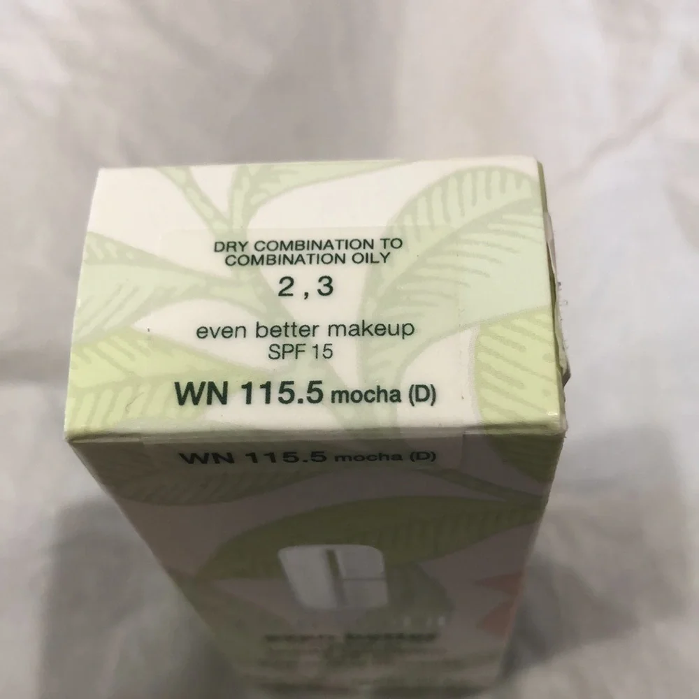 Clinique even better broad spectrum SPF 15‎ makeup WN 115.5 Mocha (D) new
